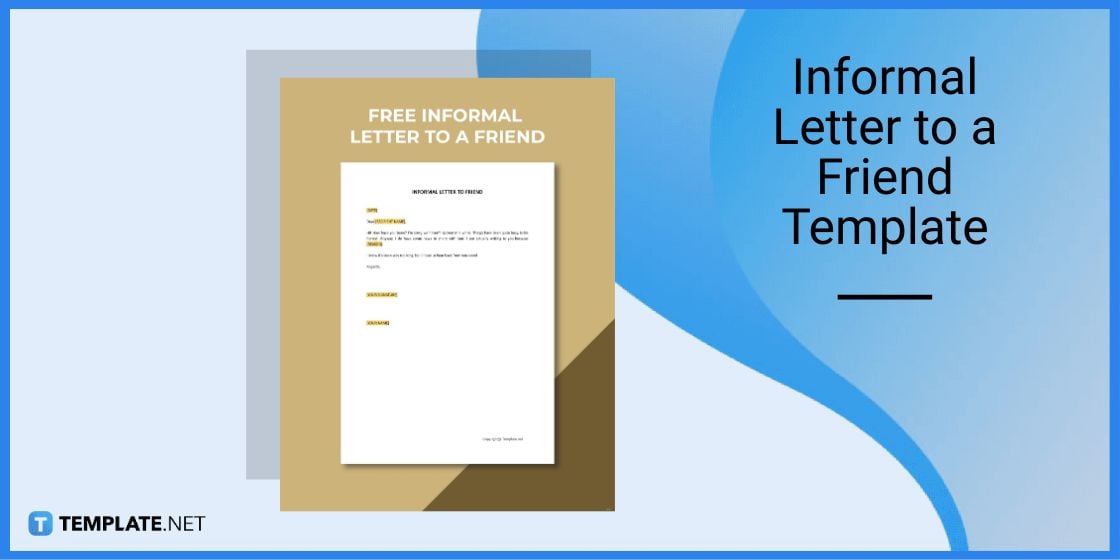 informal letter to a friend template