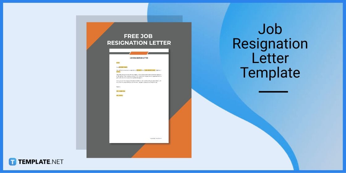 job resignation letter template