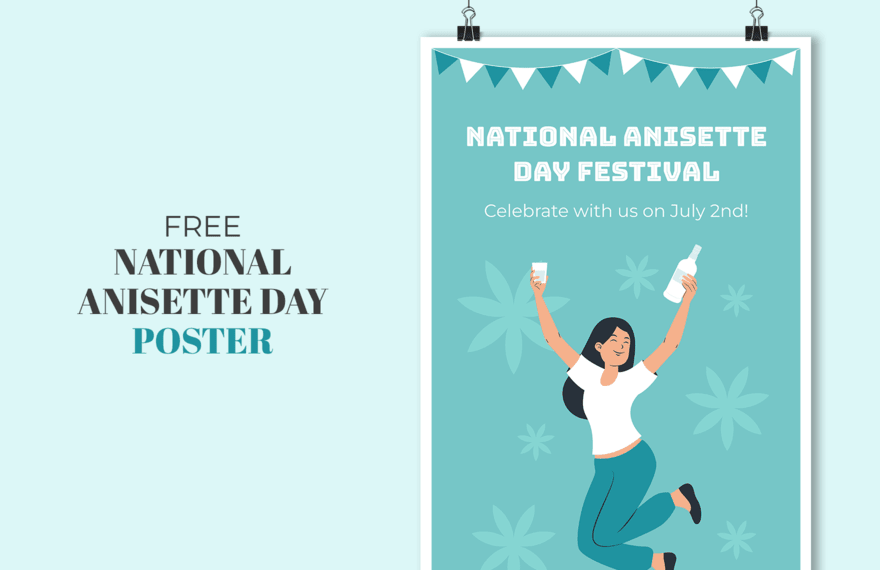 national anisette day poster ideas and examples