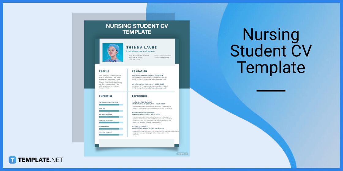 nursing student cv template