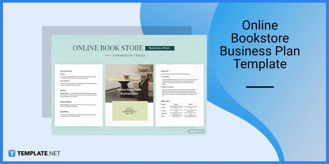 online bookstore business plan template