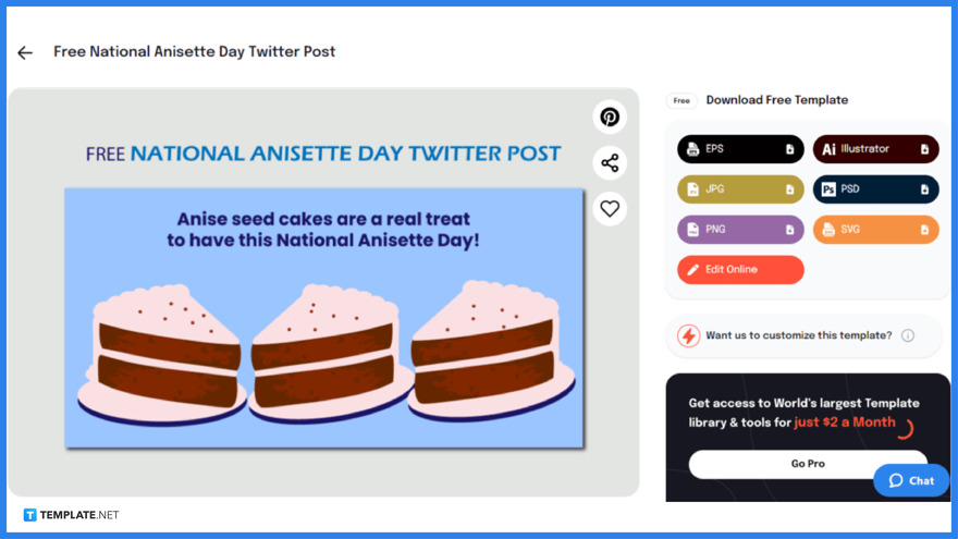 pick out a magnificent national anisette day twitter post template