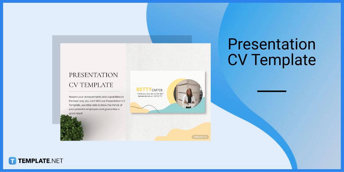 presentation cv template