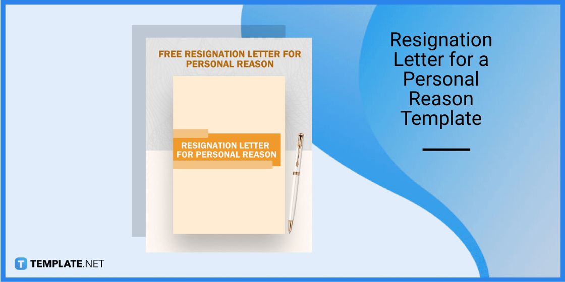 resignation letter for a personal reason template