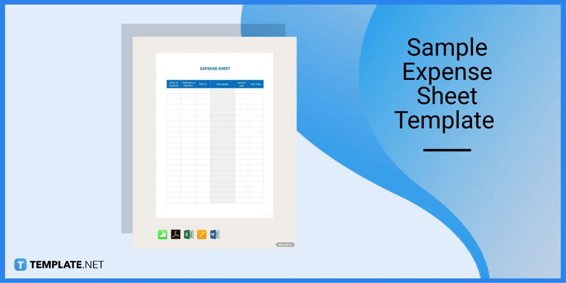 sample expense sheet template for google sheets