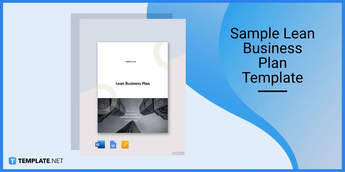 sample lean business plan template