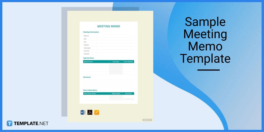sample meeting memo template