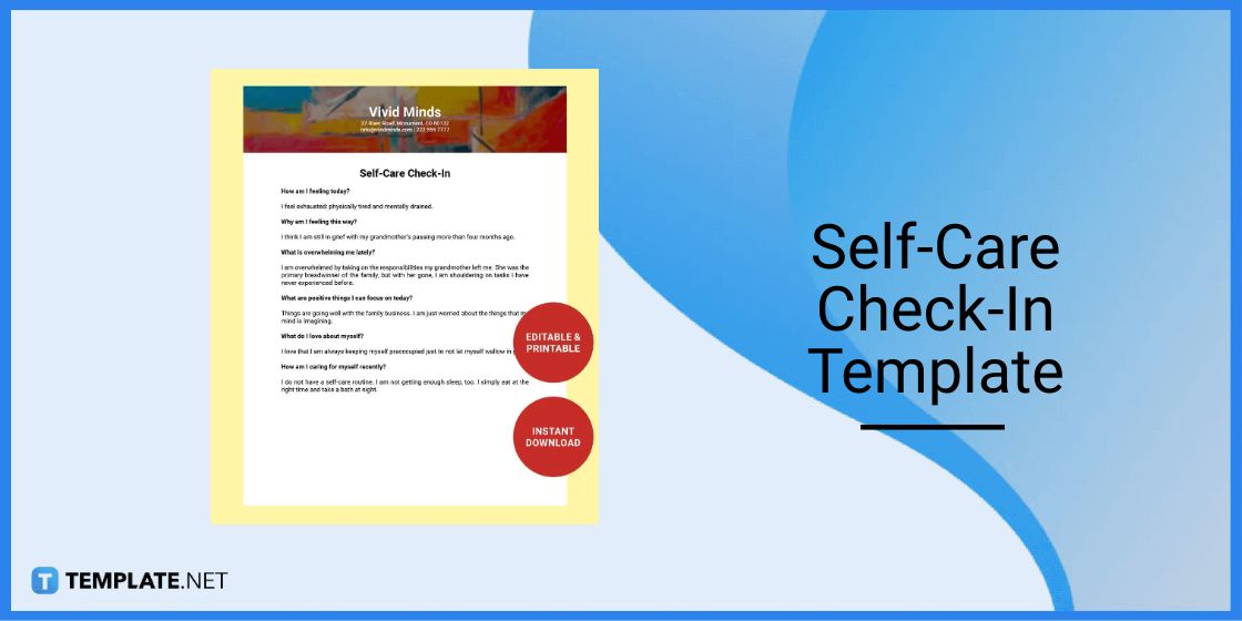 self care check in template