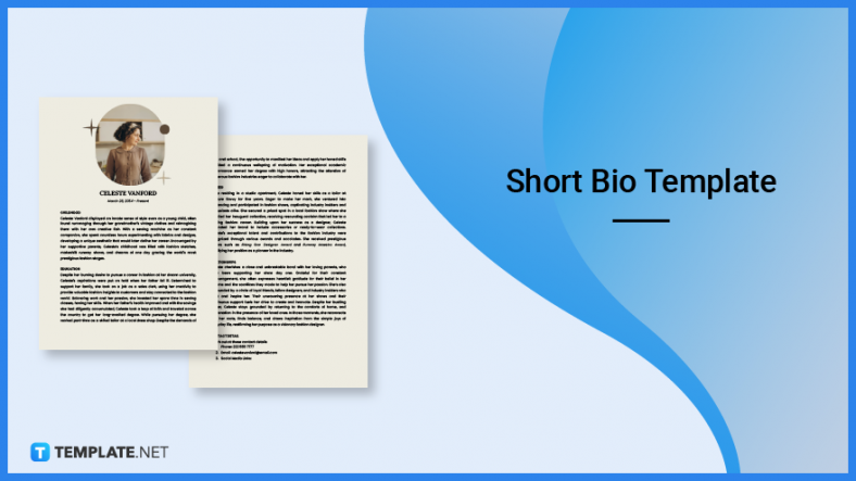 short bio template 788x