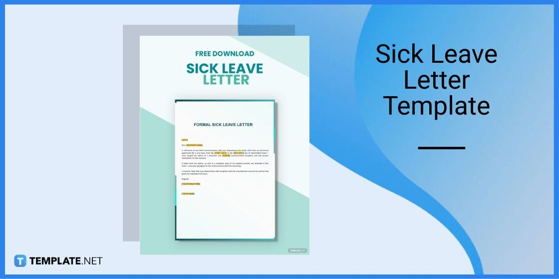 sick leave letter template