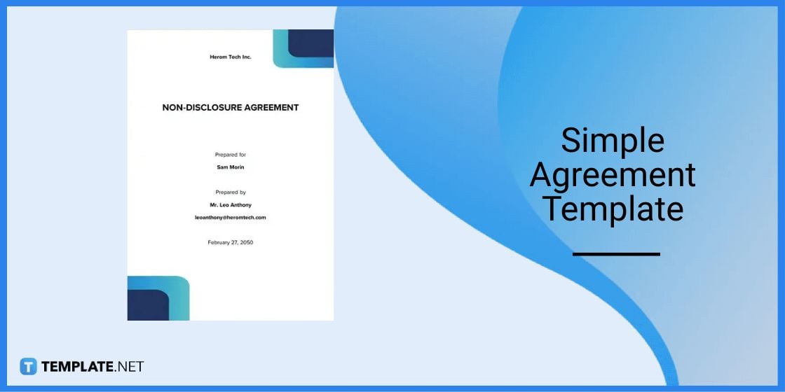 simple agreement template