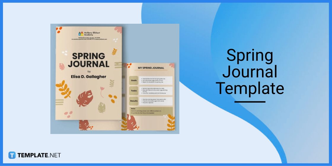 spring journal template