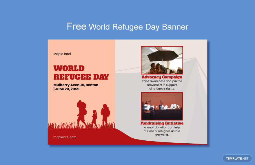 world refugee day banner ideas and examples