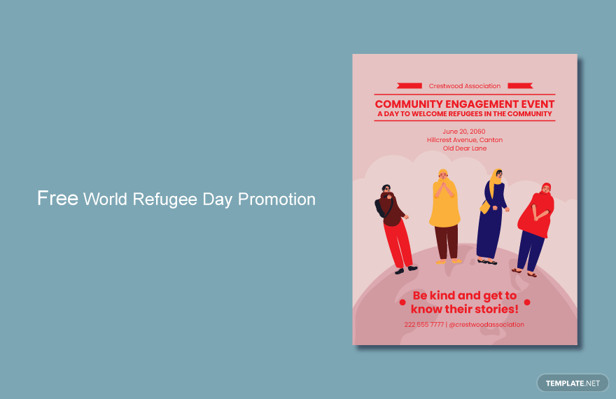 world refugee promotion idea and examples