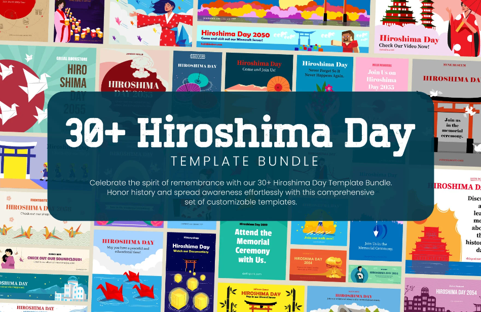 0 hiroshima day template bundle ideas examples