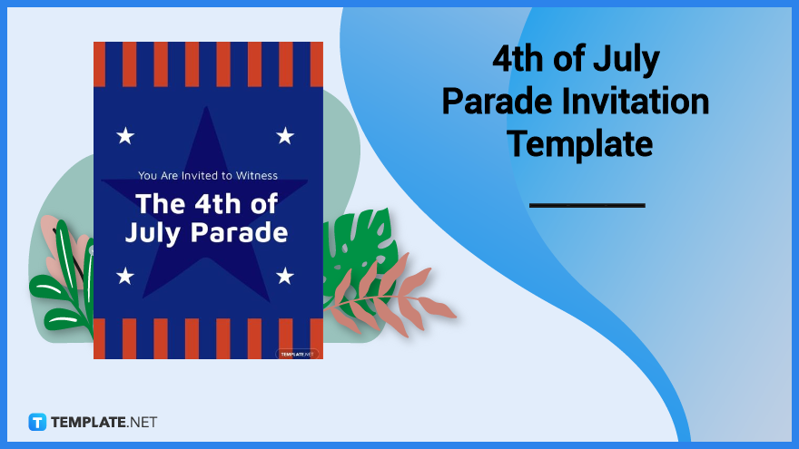 th of july parade invitation template