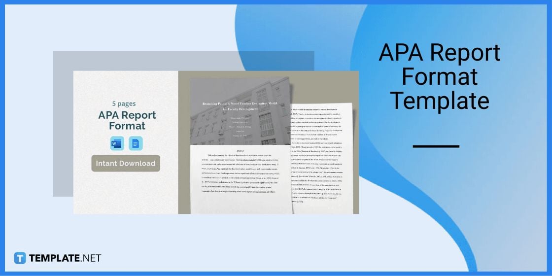 apa report format template