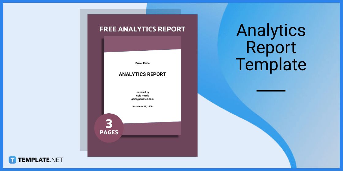 analytics report template