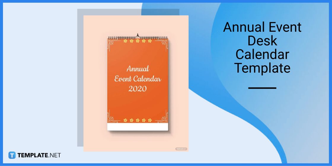 annual event desk calendar template