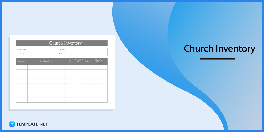 church inventory template