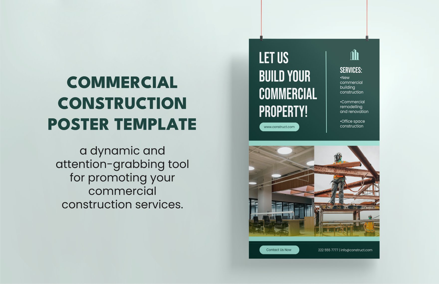 commercial construction poster ideas examples