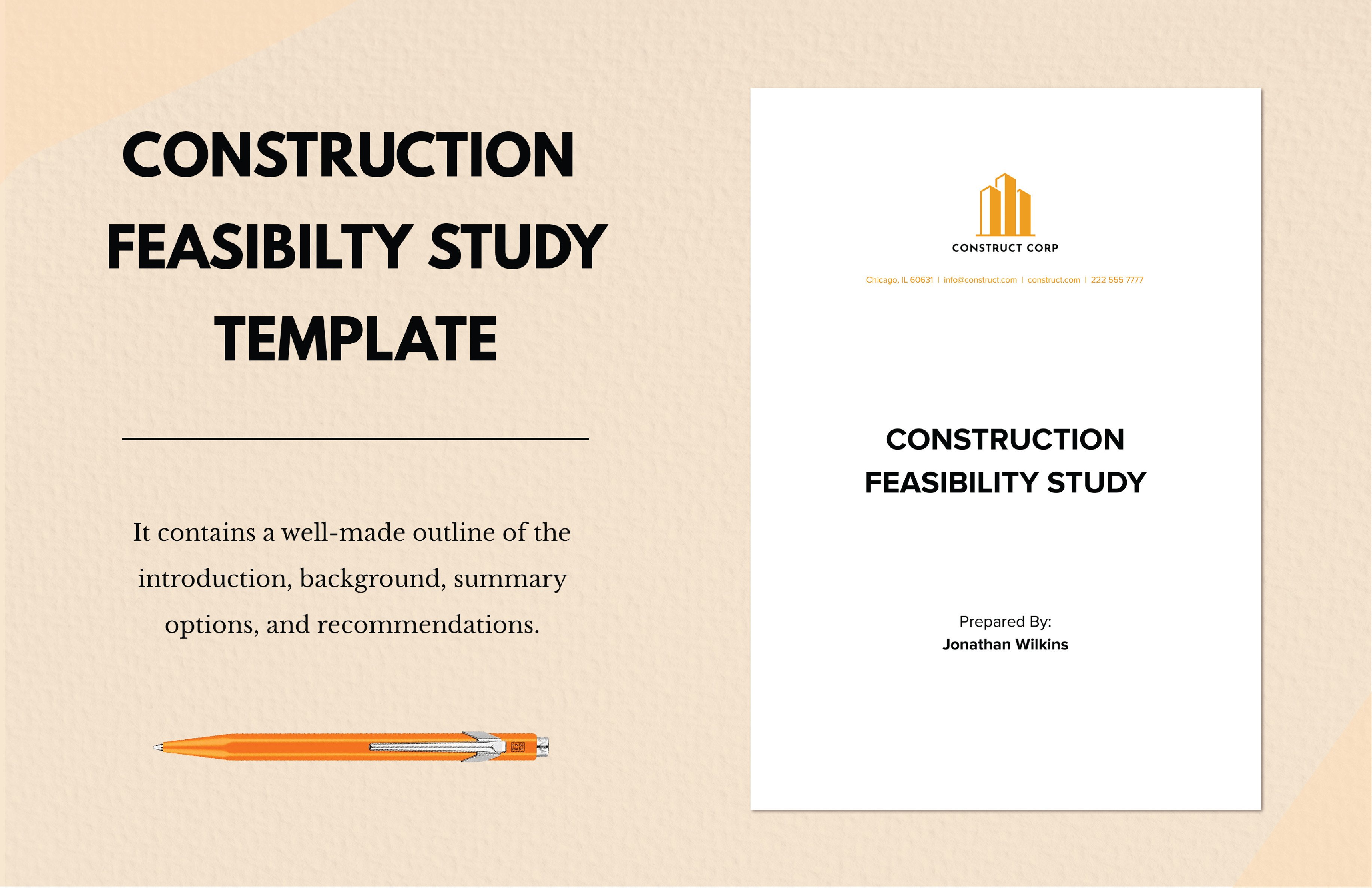 construction feasibility study ideas examples