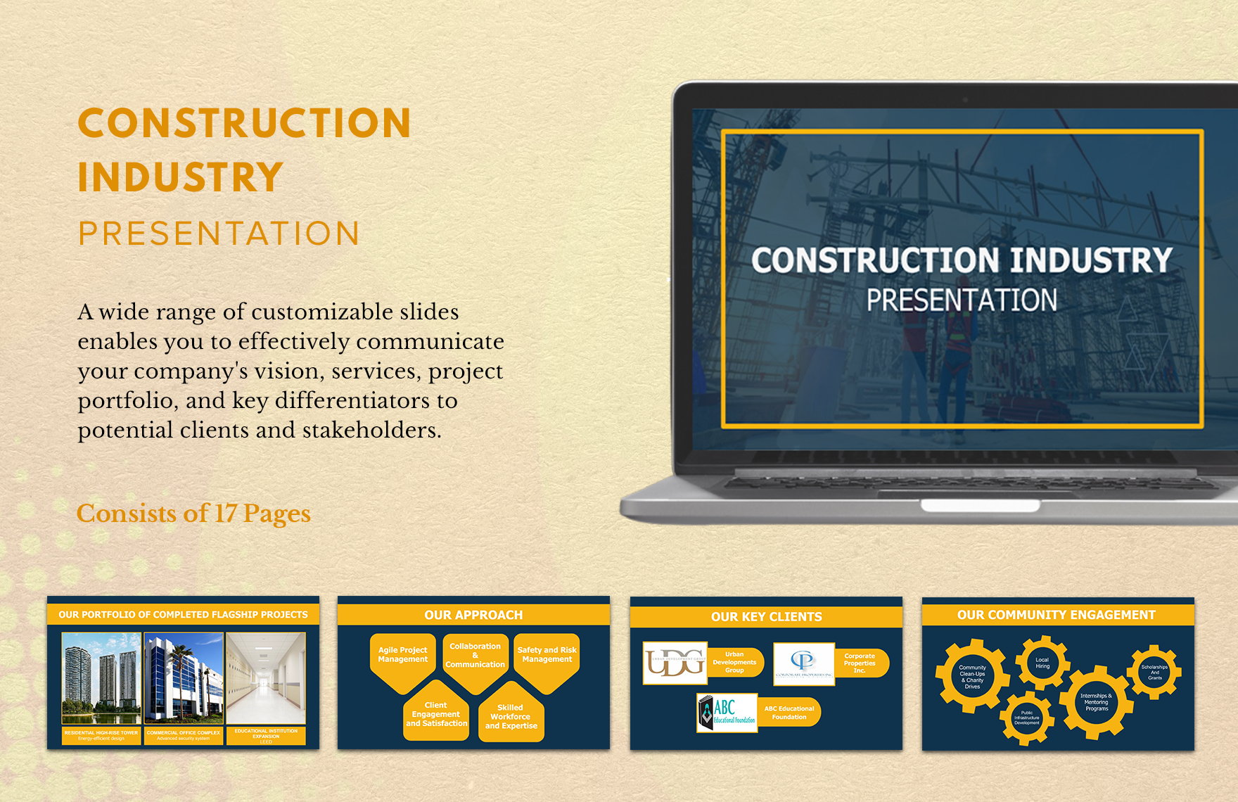 construction industry presentation template ideas examples