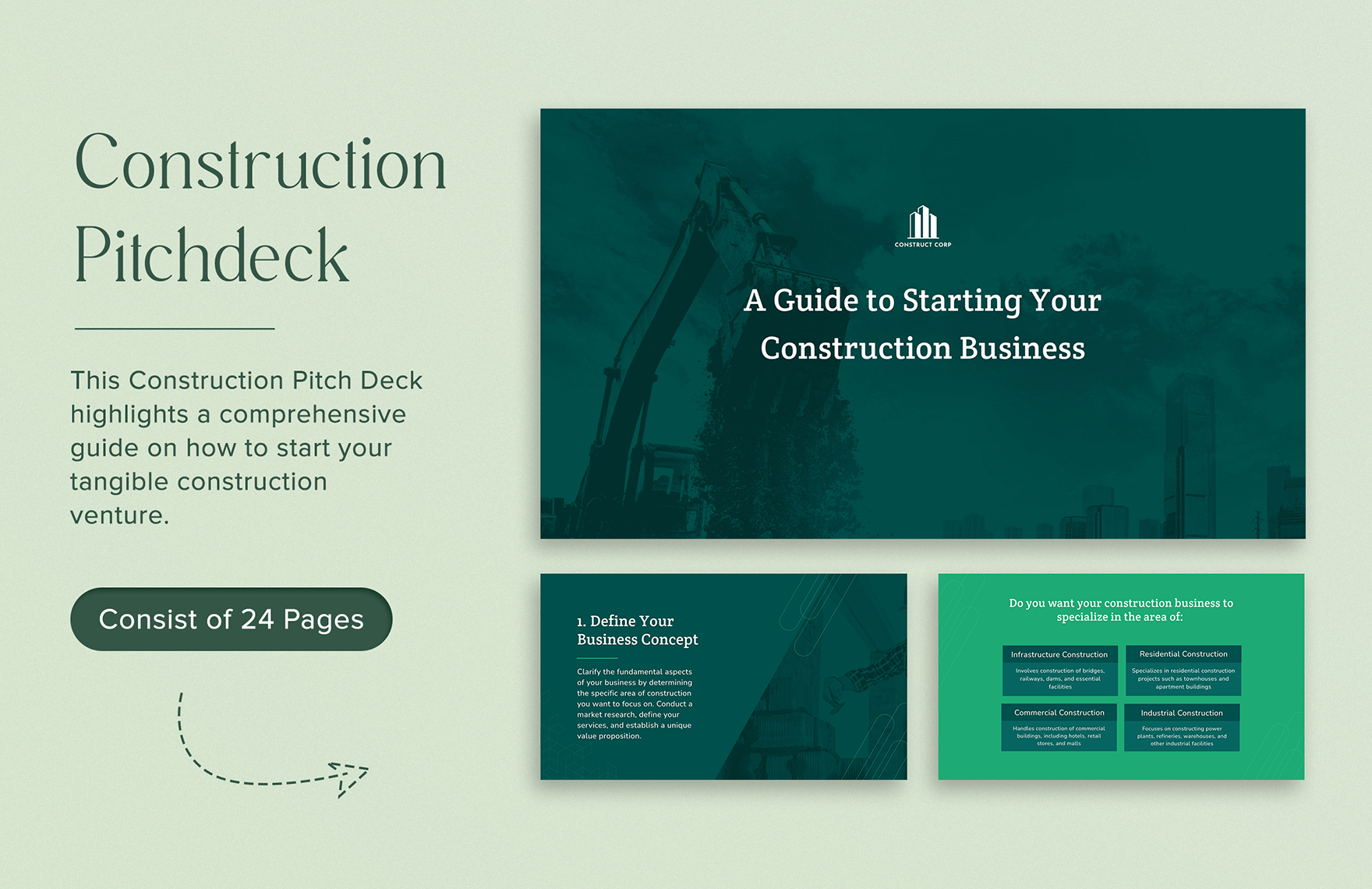 construction pitchdeck ideas examples