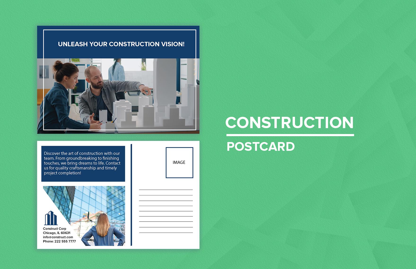 construction postcard ideas examples