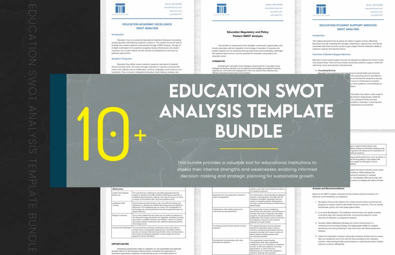 education swot analysis template bundle 788x510