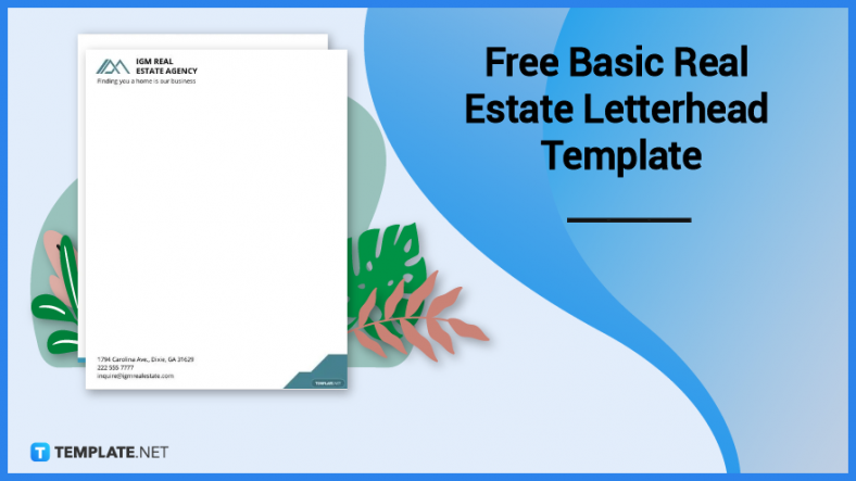 free basic real estate letterhead template 788x
