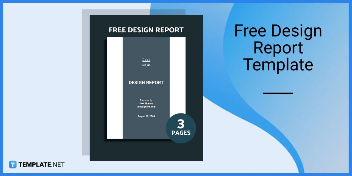 free design report template
