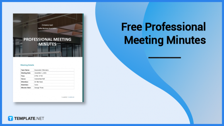 free professional meeting minutes 788x