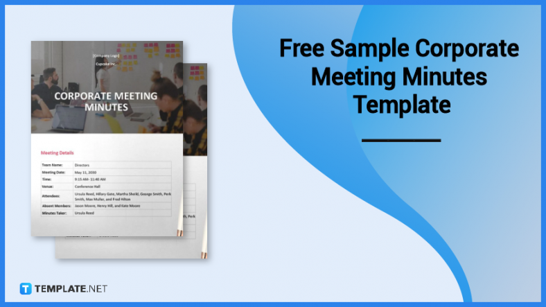 free sample corporate meeting minutes template 788x