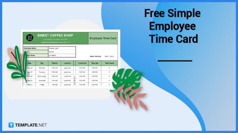 free simple employee time card 788x