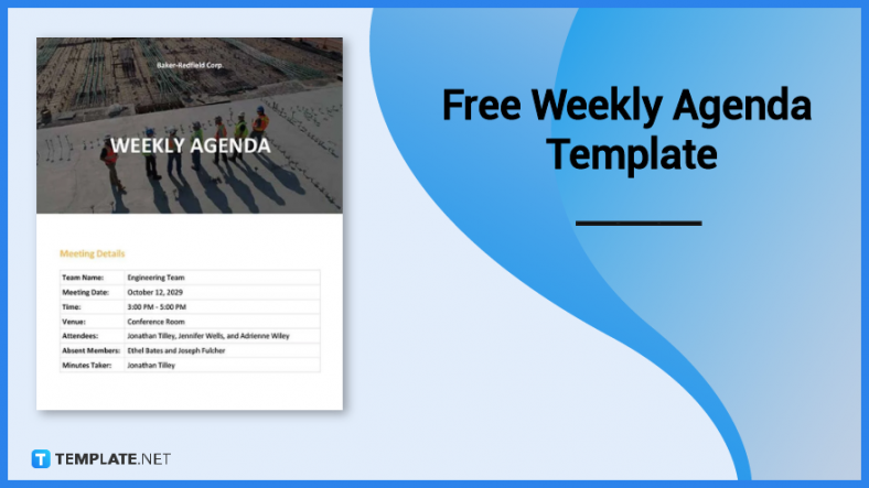 free weekly agenda template 788x