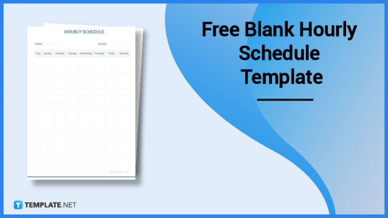 free blank hourly schedule template 788x