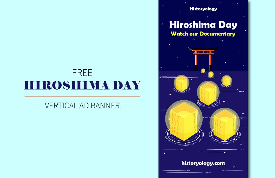 hiroshima day vertical ad banner ideas examples