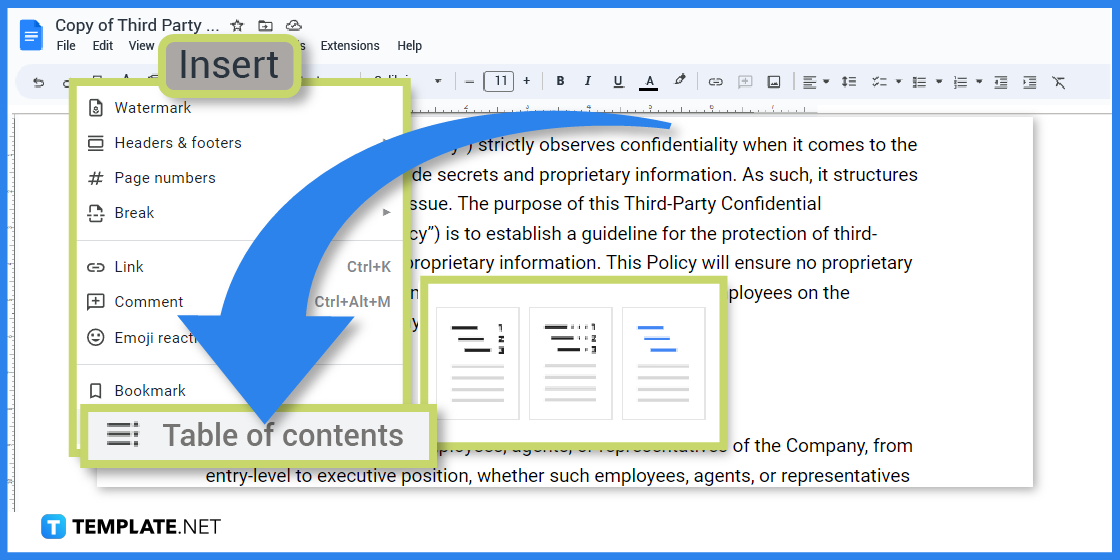 how to build a policy in google docs templates examples 2023 step