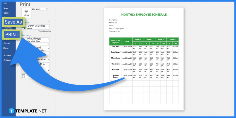 how to create a schedule in microsoft word template example step 6 788x