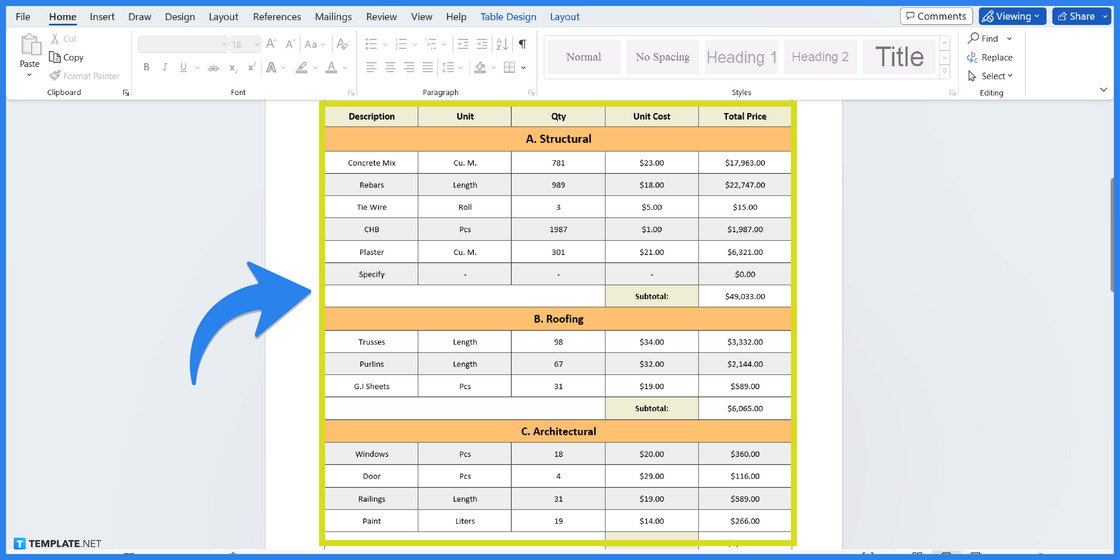 How To Make/Create an Estimate in Microsoft Word [Templates + Examples