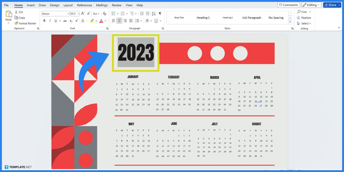 how to make create a calendar in microsoft word step