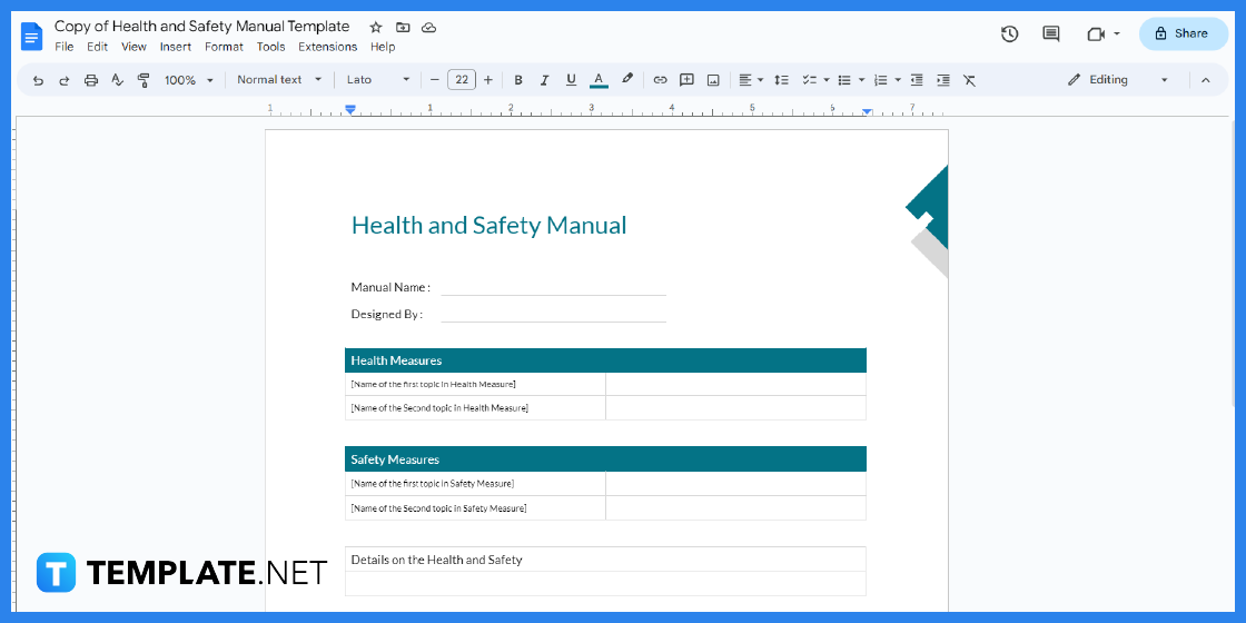 how to make create a manual in google docs step