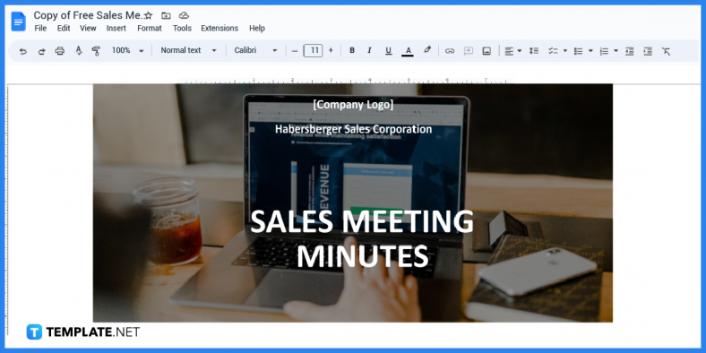 how to make meeting minutes in google docs template example step 3 788x