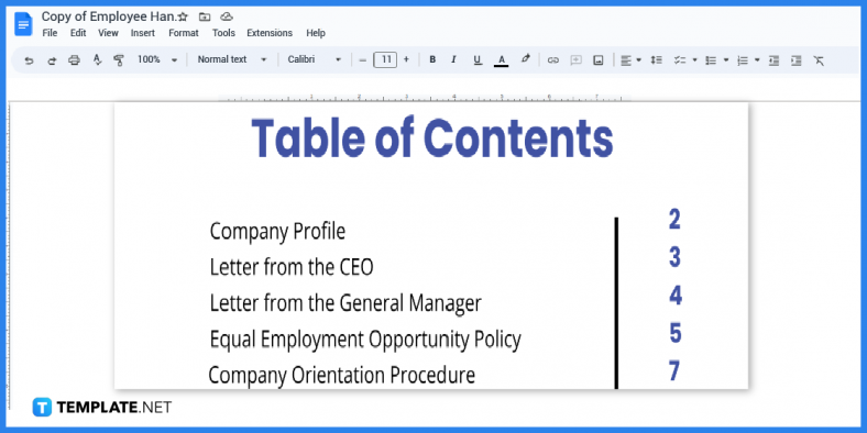 how to make a handbook in google docs template example 2023 step 3 788x
