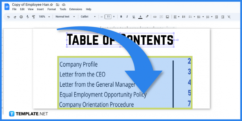 how to make a handbook in google docs template example 2023 step 5 788x