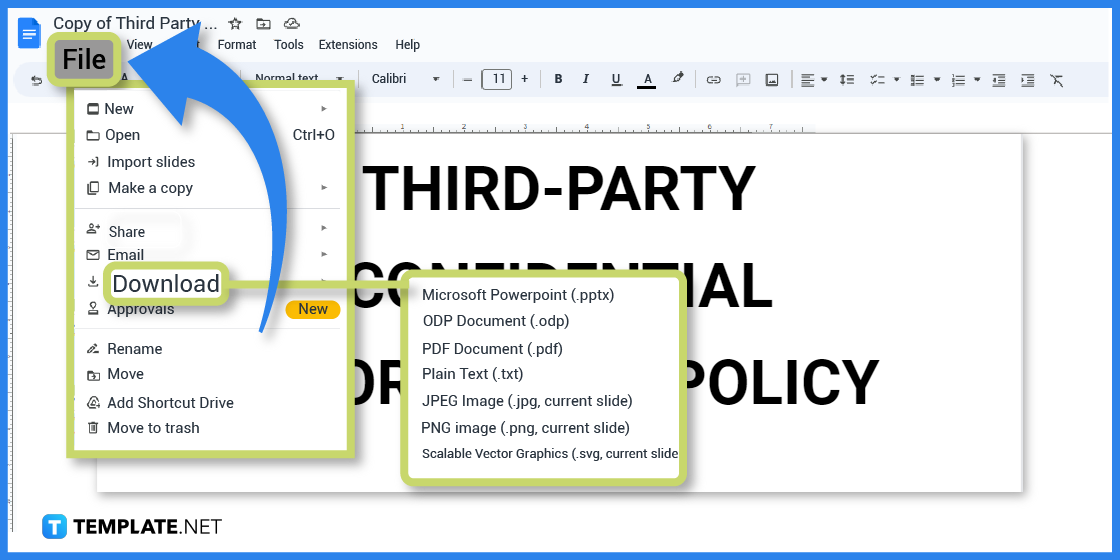 how to make a policy in google docs templates examples 2023 step