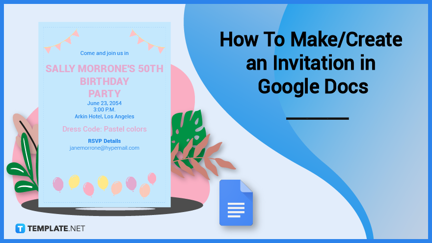 how to make_create an invitation in google docs templates examples