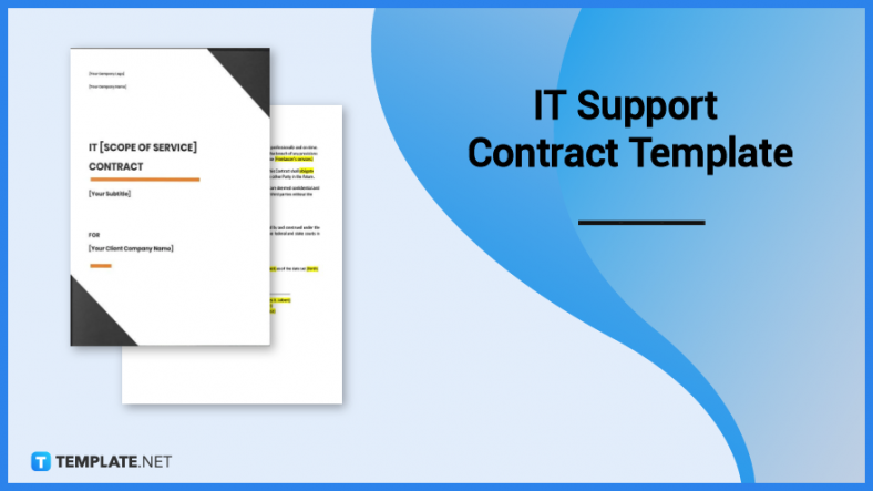 it support contract template 788x