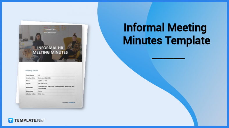 informal meeting minutes template 788x